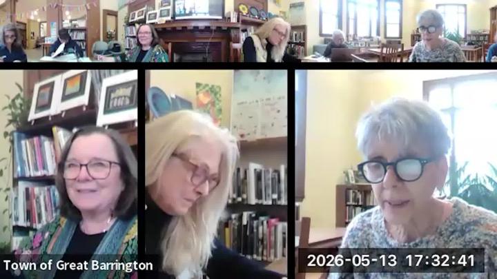 Thumbnail image for Great Barrington Library Board of Trustees Meeting, May 13, 2026