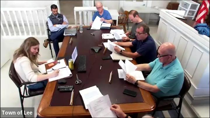 Thumbnail image for Lee Planning Board Meeting, June 8, 2026