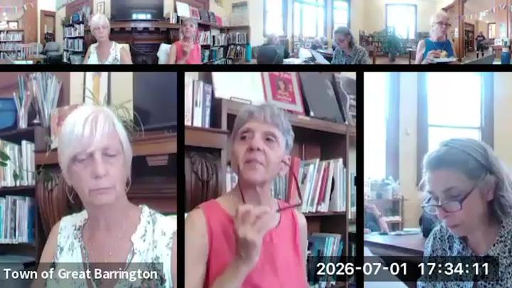 Thumbnail image for Great Barrington Library Board of Trustees Meeting, July 1, 2026