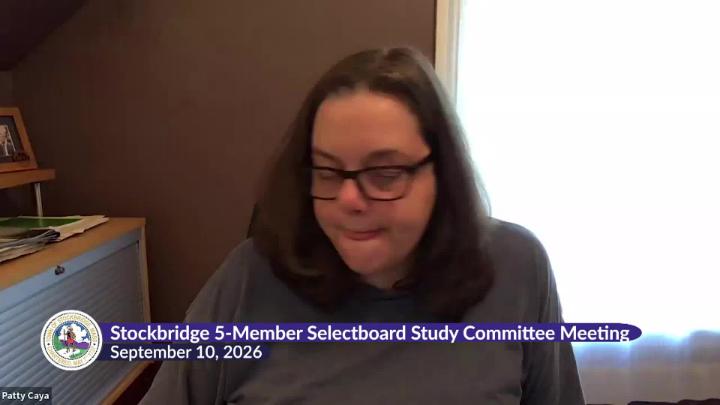 Thumbnail image for Stockbridge 5-Member Selectboard Study Committee Meeting, September 10, 2026