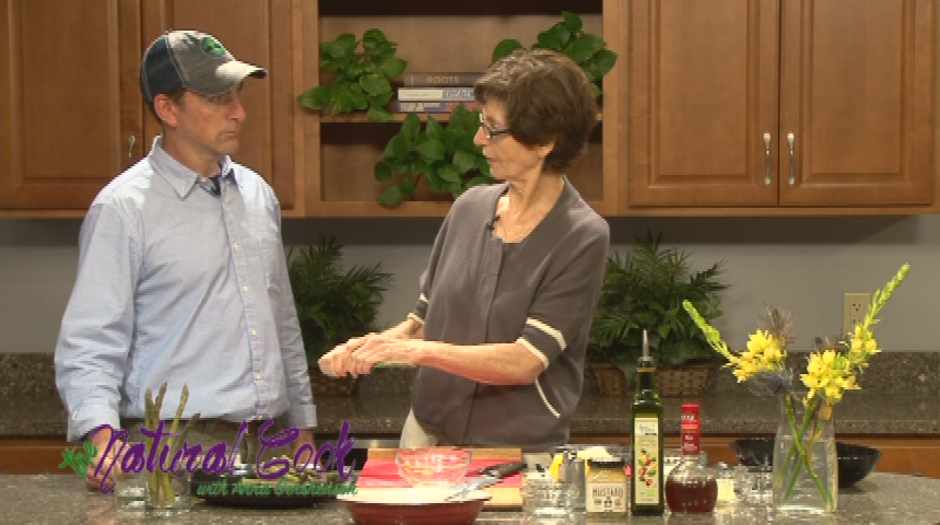 Thumbnail image for "The Natural Cook With Anna Gershenson," Episode 28.  "Organic Land Care, with Rick Lasser; Asparagus Caesar Salad."